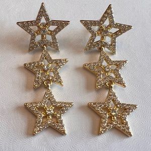 Brand new, NWOT, Sugarfix by BaubleBar stunning earrings adorned with stars